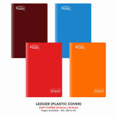 Ledger Note Book Size (No. 1, 2, 6), (10.0 x 13.2cm) Soft Cover Plastic
